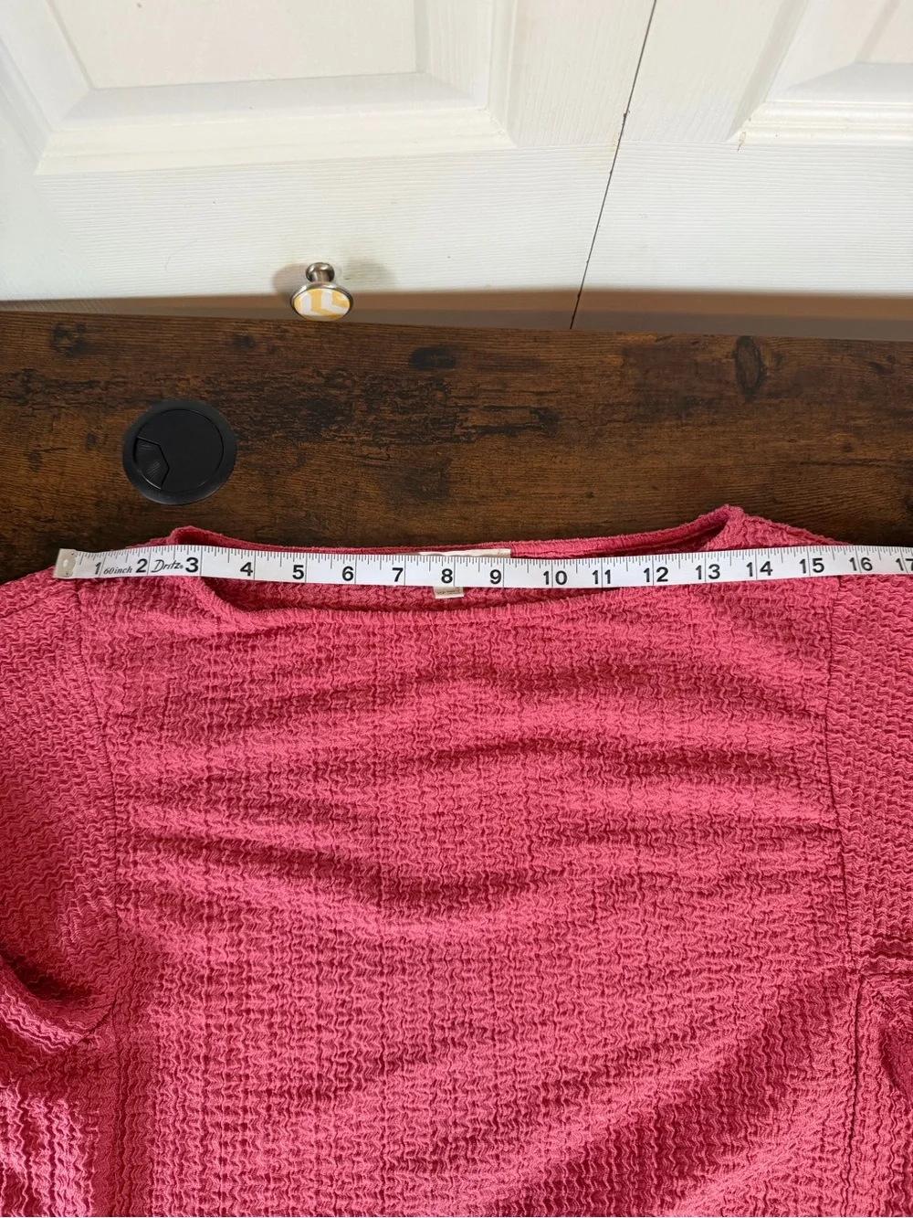 LOFT Pink Textured Knit Puff Sleeve Top Women’s Warm Cozy Office Casual Wear